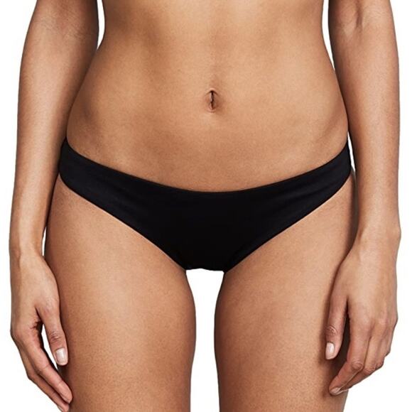 EBERJEY Bikini Bottoms So Solid Annia Black Swim Beach Classic NWT Size Large - Picture 1 of 10
